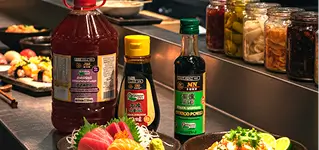 Condimentos e ingredientes utilizados na culinária oriental profissional
